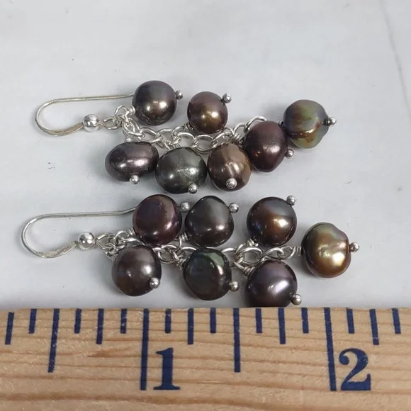 Jay King Mocha Peacock Freshwater Pearl Layered Necklace & Coordinating Earrings - Picture 13 of 14